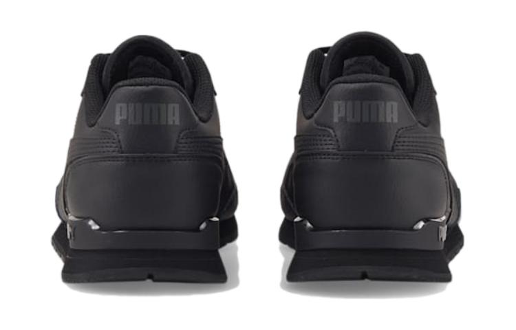 (GS) PUMA ST Runner V3 Leather Shoes 'Triple Black' 384904-01