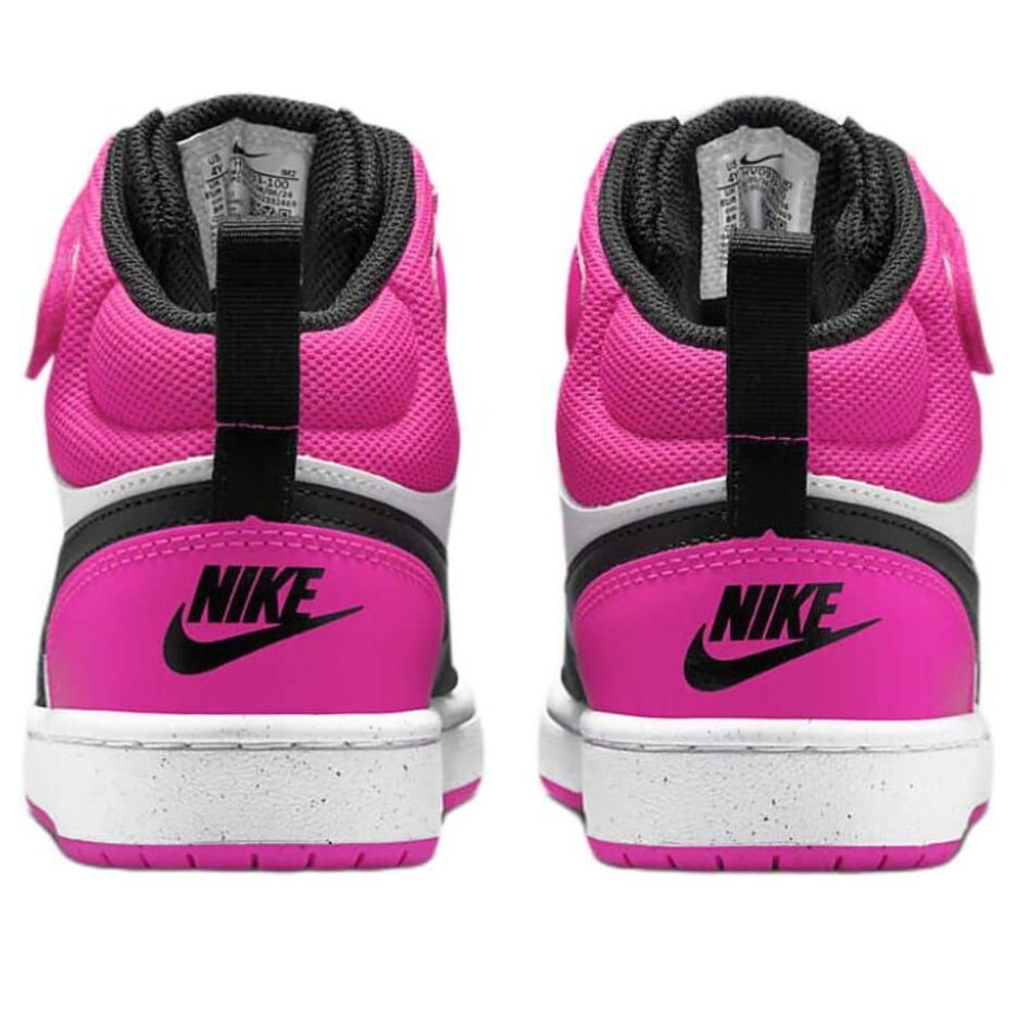 (PS) Nike Court Borough 2 'White Fierce Pink' HV0933-100