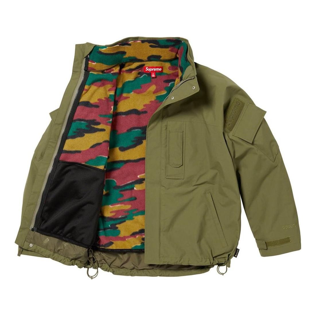 Supreme 2-In-1 GORE-TEX Polartec Liner Jacket 'Olive Green Multi-Color' SUP-FW23-014
