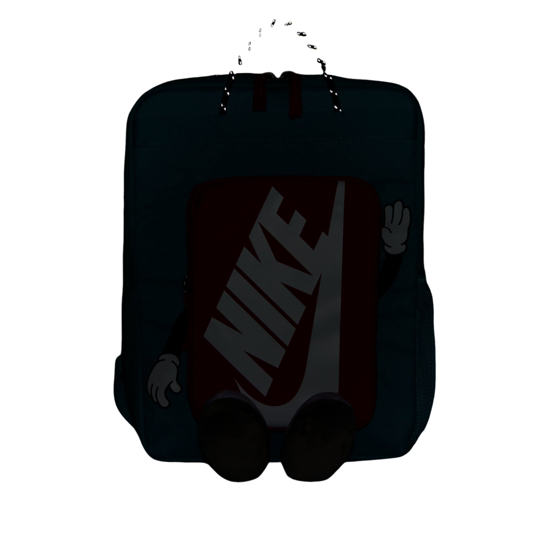 (GS) Nike 13L Boxy Backpack 'Dusty Cactus University Red White' HM9973-345