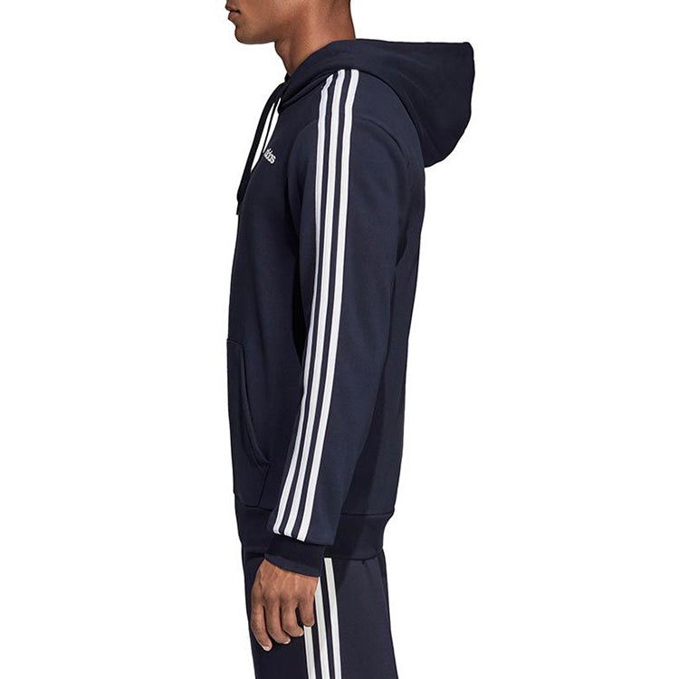 adidas 3-stripes Alphabet Printing Sports Hoodie 'Blue White' DU0499