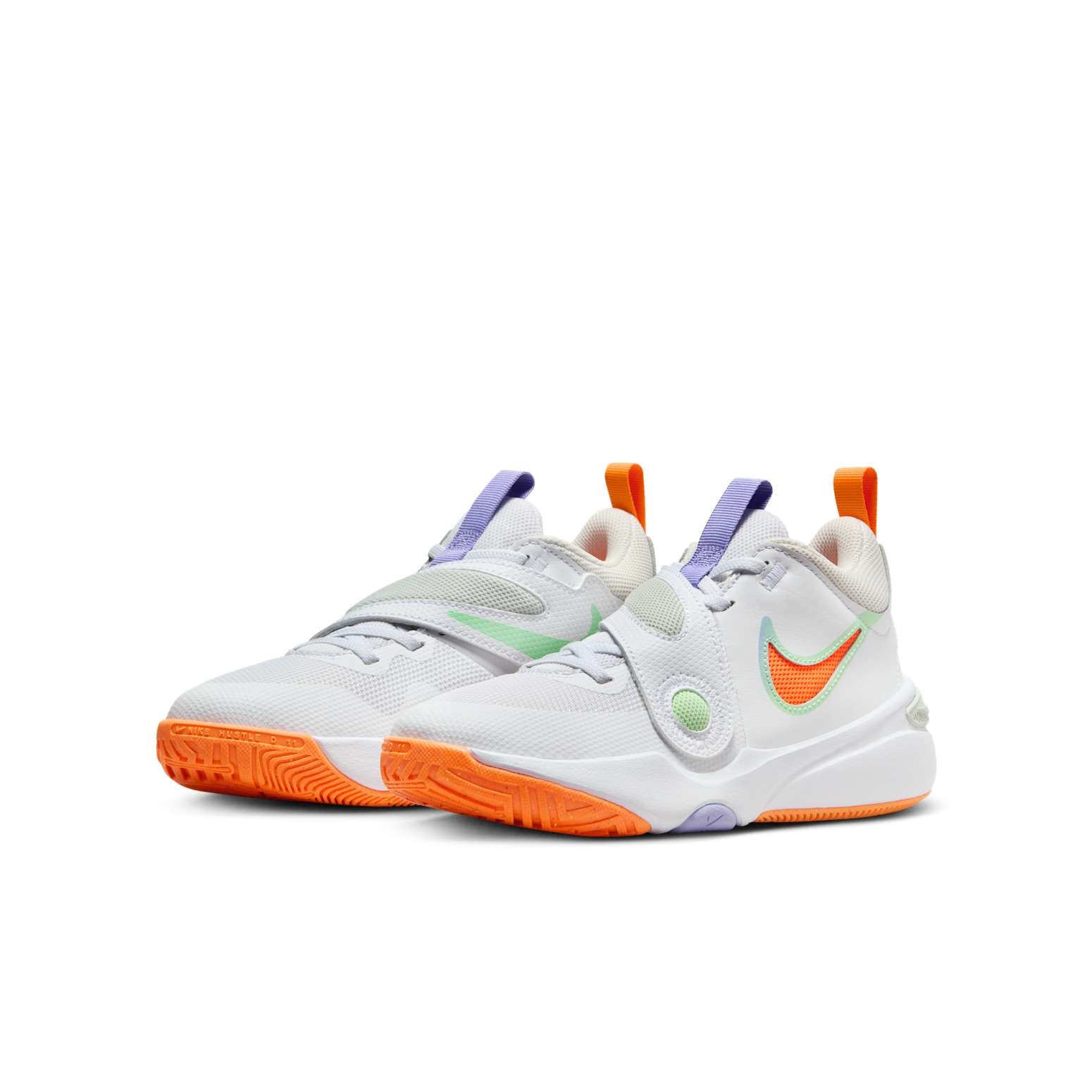 (GS) Nike Team Hustle D11 'White Total Orange' DV8996-103