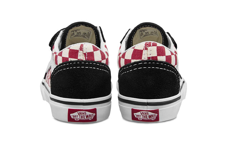 (TD) Vans Old Skool V 'Checkerboard - Black Red' VN0A344K35U
