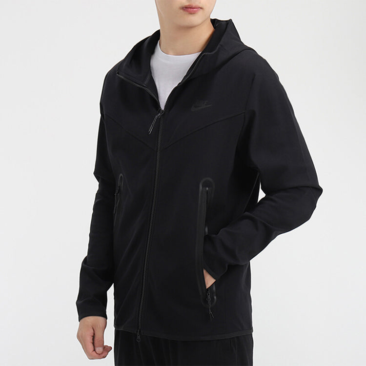 Men's Nike Training Sports Hooded Jacket Black CU4480-010