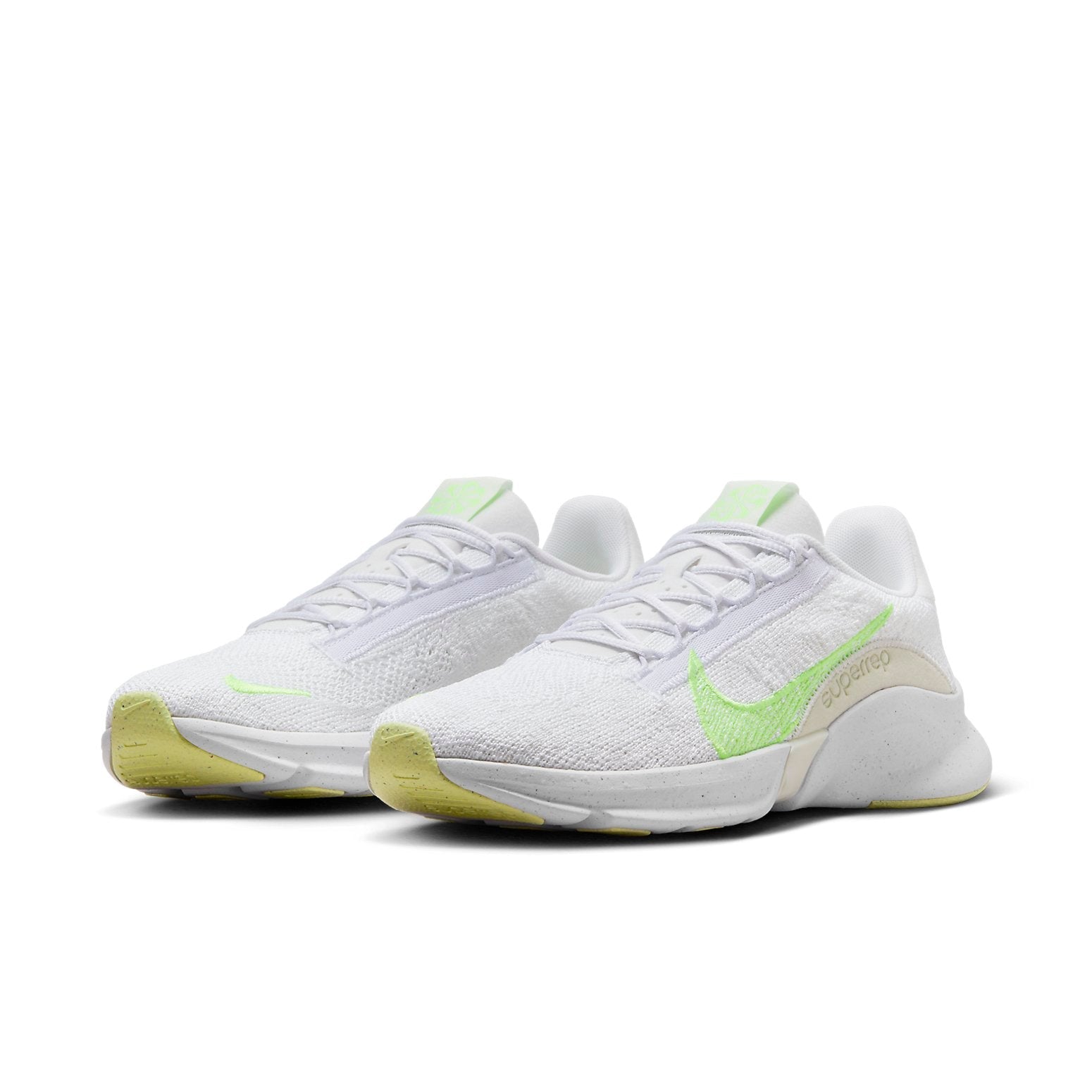 (WMNS) Nike SuperRep Go 3 Flyknit Next Nature 'White Lime Blast' DH3393-106