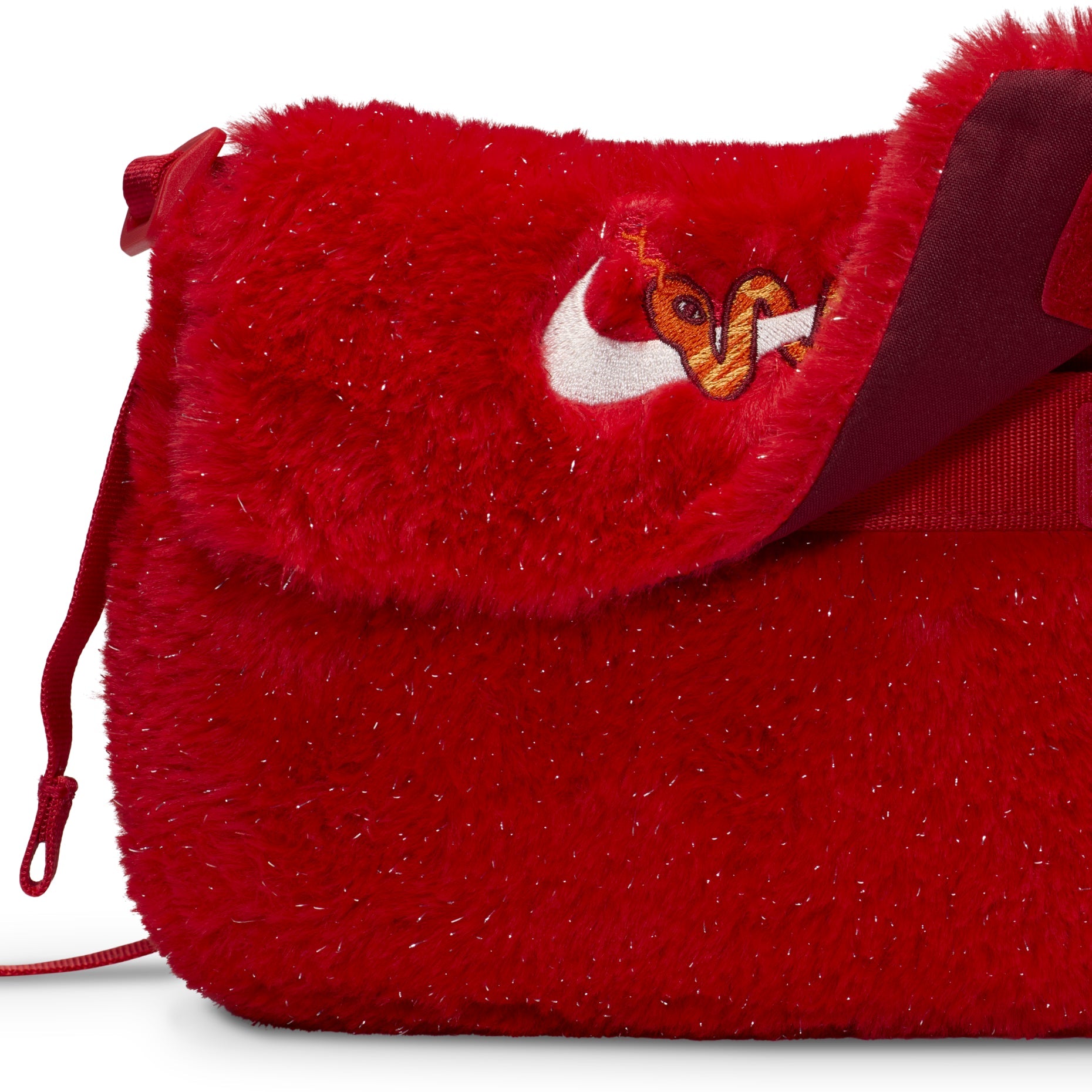 (GS) Nike CNY Kid Faux Fur Crossbody Bag 'Year of the Snake' HV6119-657