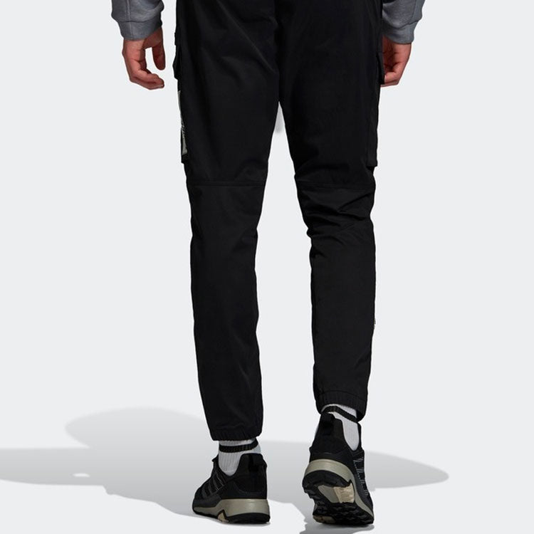adidas Cap Cargo Pants Outdoor Sports Long Pants Black GL7414