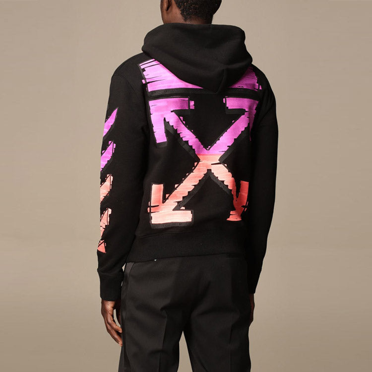 Men's Off-White Stripe Drawstring Black OMBB034R21FLE00310