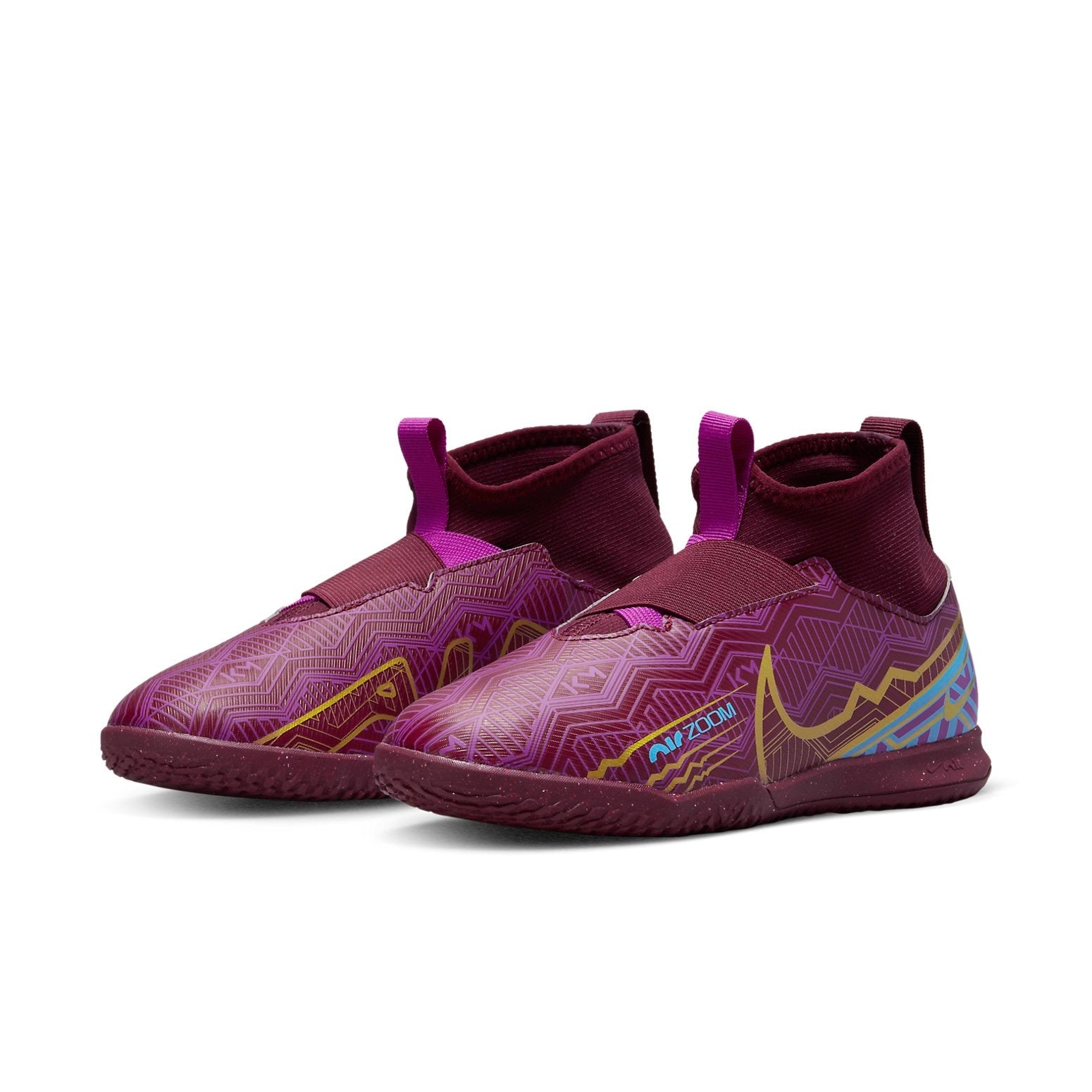 (GS) Nike Kylian Mbapp x Mercurial Superfly 9 Academy IC 'Dark Beetroot' DO9792-694