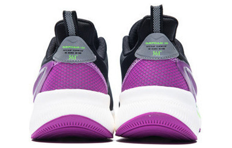361 Degrees QU!K LITE Lightweight Breathable Running Shoes 'Black Purple' 572032218-7