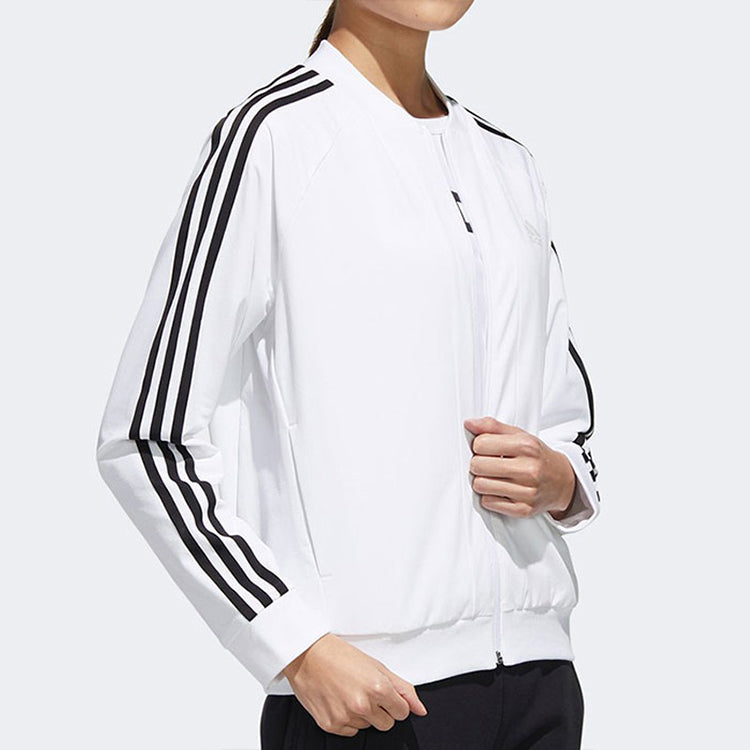 (WMNS) adidas Mh Wv 3s Bomber Sports Tatting Jacket White GF0182