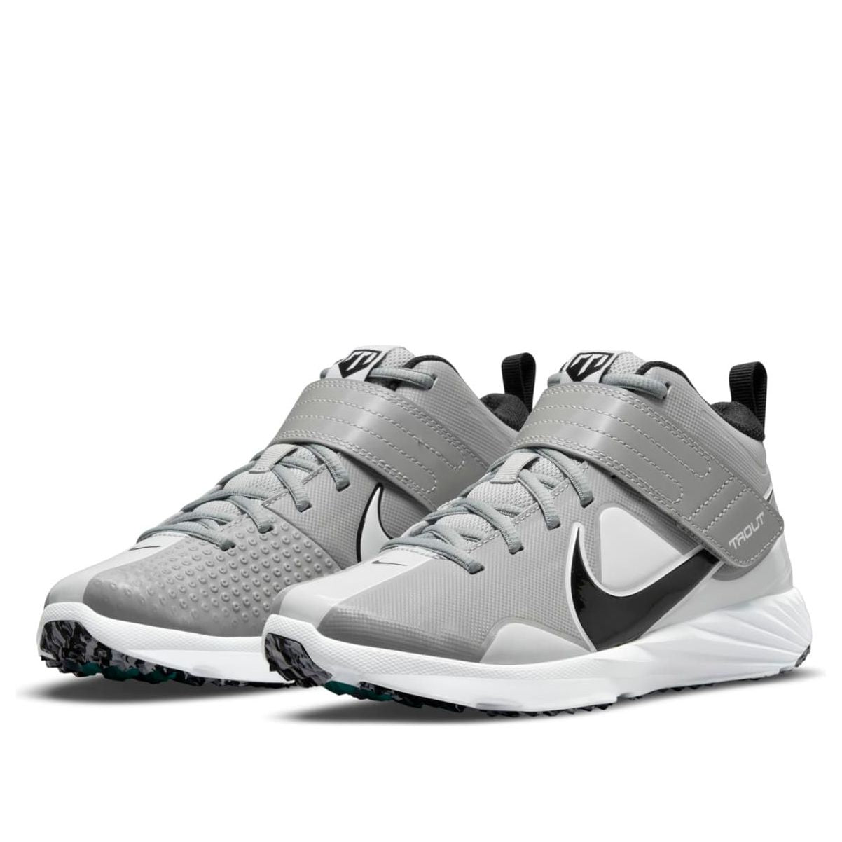 (GS) Nike Force Trout 7 Turf 'Light Smoke Grey Dynamic Turquoise' DC9217-023