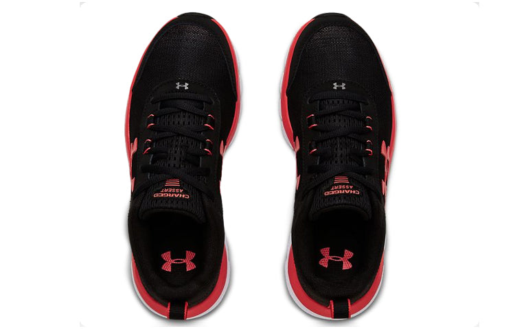 (WMNS) Under Armour Charged Assert 8 Sports Shoes Black/Pink 3021972-003