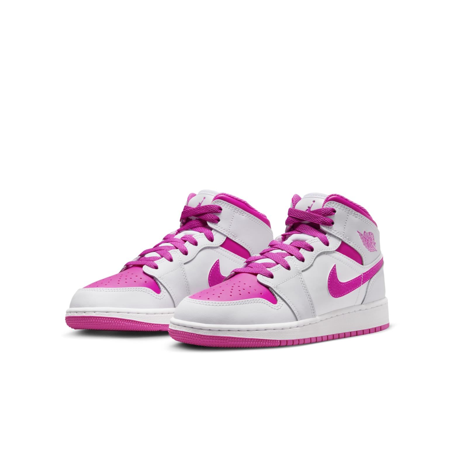 (GS) Air Jordan 1 Mid 'Fire Pink' FD8780-500