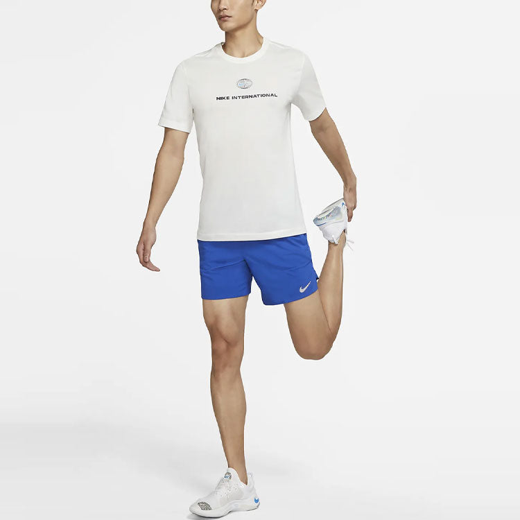 Men's Nike Logo Printing Solid Color Casual Shorts Game Sapphire DM4742-480