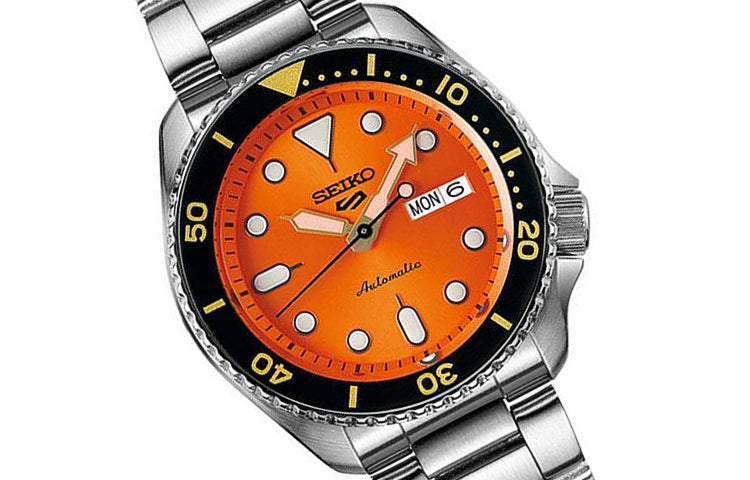 SEIKO No. 5 Japan Mechanical Sports 'Orange Silver' SRPD59K1