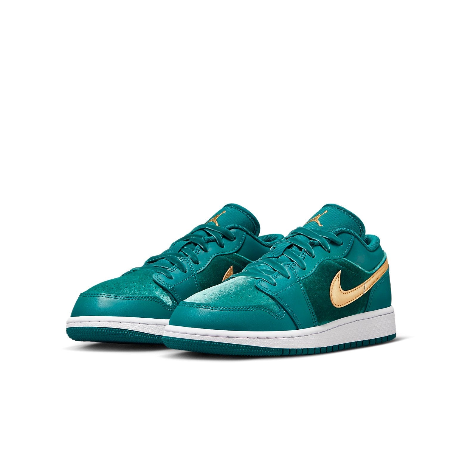 (GS) Air Jordan 1 Low SE Velvet 'Geode Teal Velvet' FB9896-300