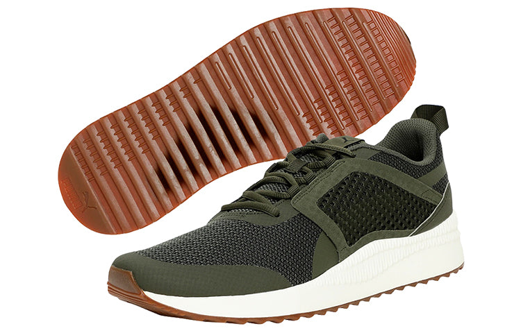 PUMA Pacer Next Net Low Running Shoes Armygreen 'Army Green White' 366935-06