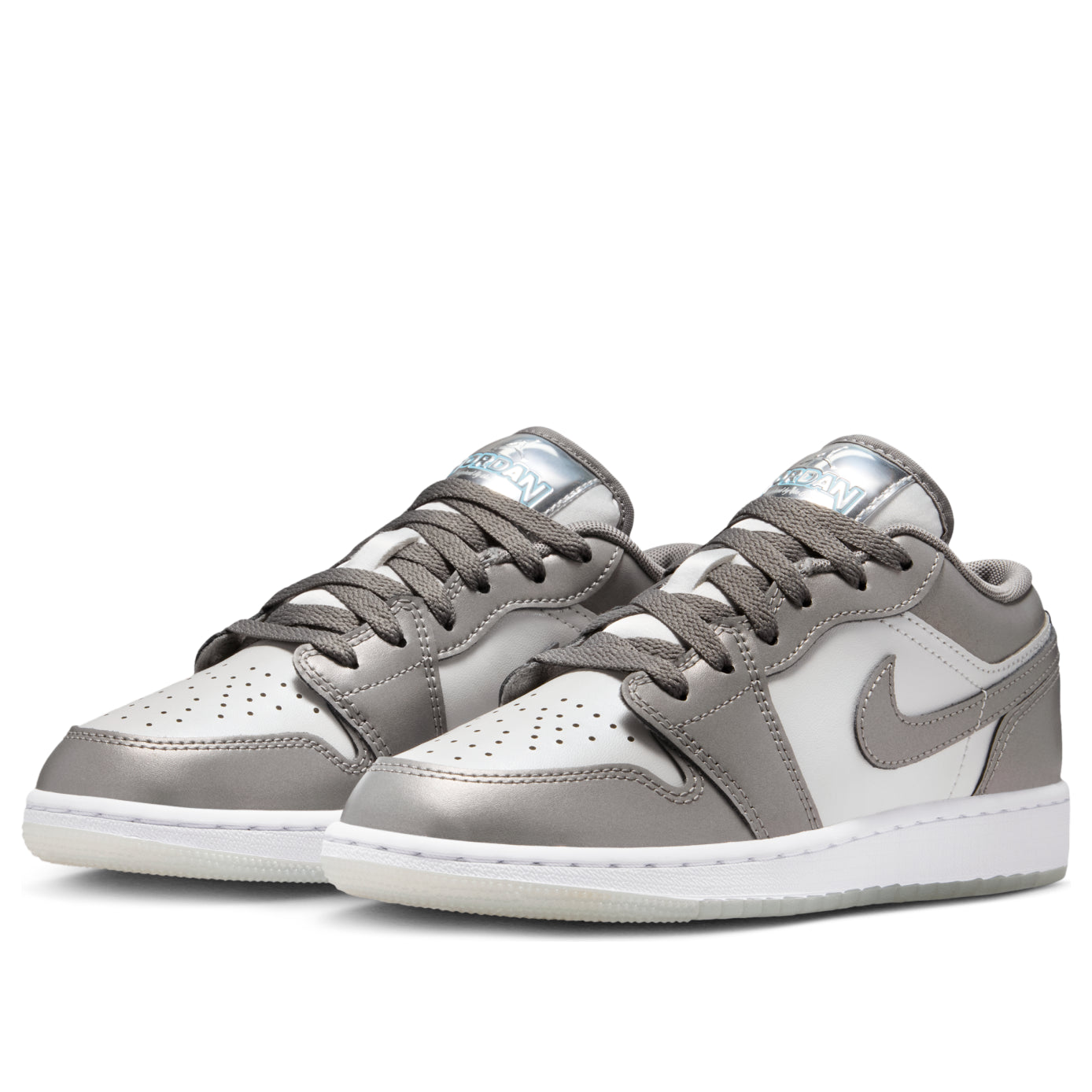 (GS) Air Jordan 1 Low SE 'Flat Pewter Blue Chill'  HV4398-014
