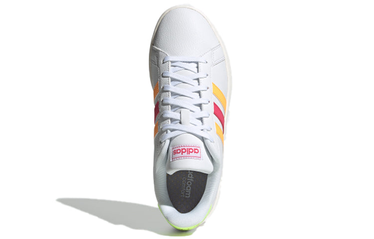(WMNS) adidas neo Grand Court 'White Pink Orange' EG8146