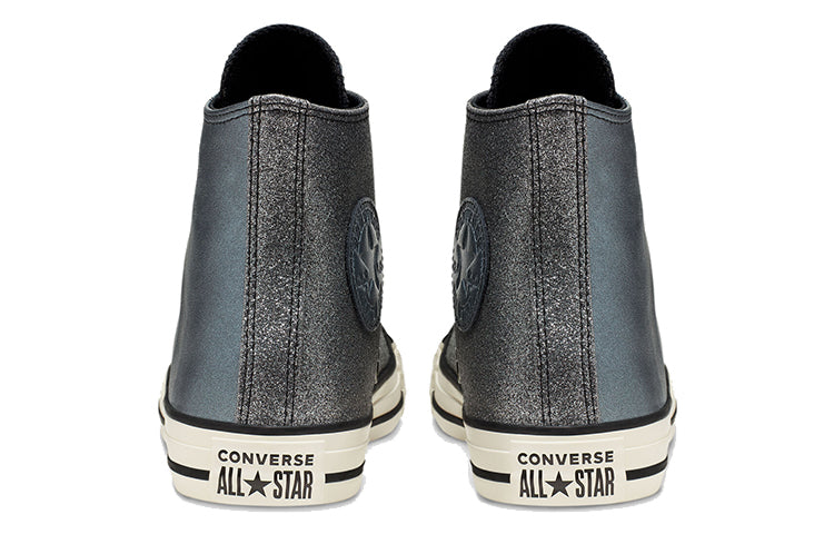(WMNS) Converse Shiny Metals Chuck Taylor All Star High Top Leather Metal Silver 565823C