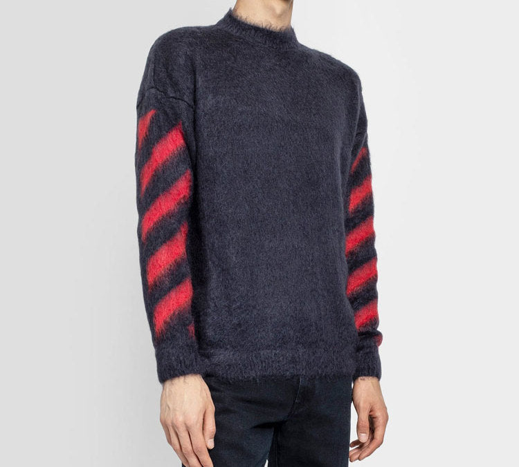 Off-White FW20 Arrows Sweater Men Grey OMHA036E20KNI0010725