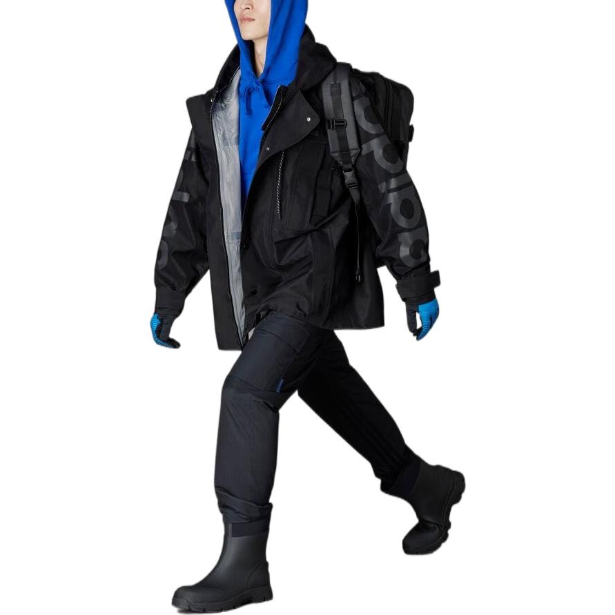 adidas Blue Version Gore-Tex Climacool Outdoor Adventure Jacket 'Black Blue' HM2345