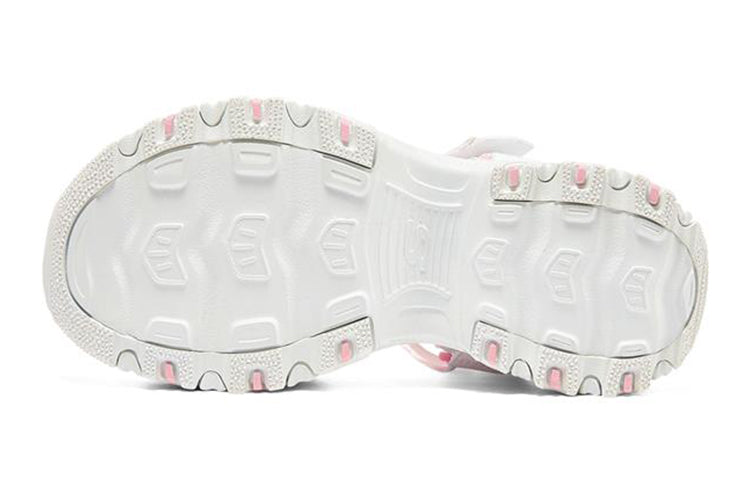 (GS) Skechers D'lites Sandals 'White Pink' 664134L-WHT