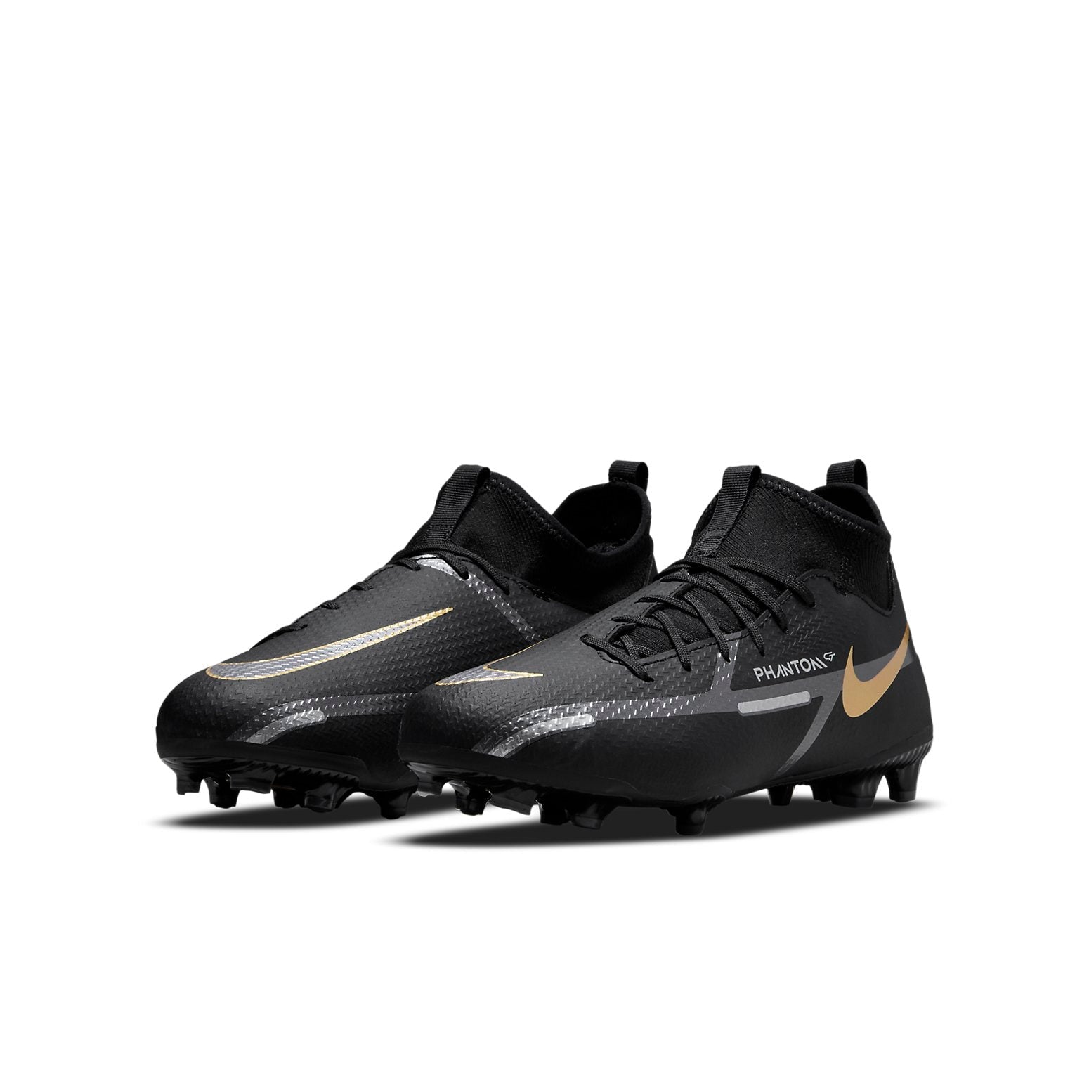 (GS) Nike Phantom GT2 Academy DF MG 'Black Metallic Gold' DC0813-007