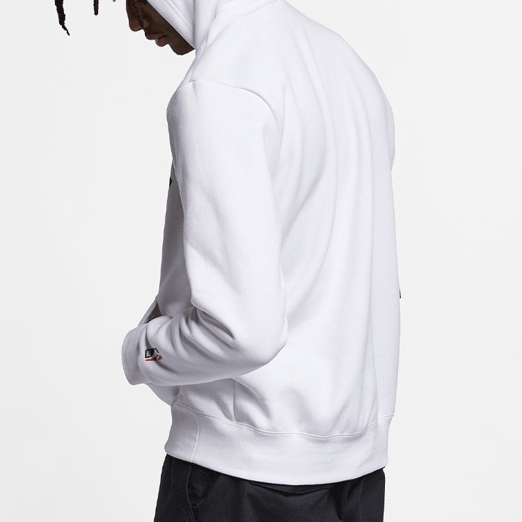 Men's Nike Sb Icon Gradient Logo Skateboard Sports Pullover White BV6751-100