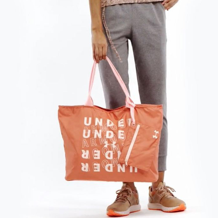 (WMNS) Under Armour Big Wordmark 2.0 Tote Bag 'Orange' 1292112-873