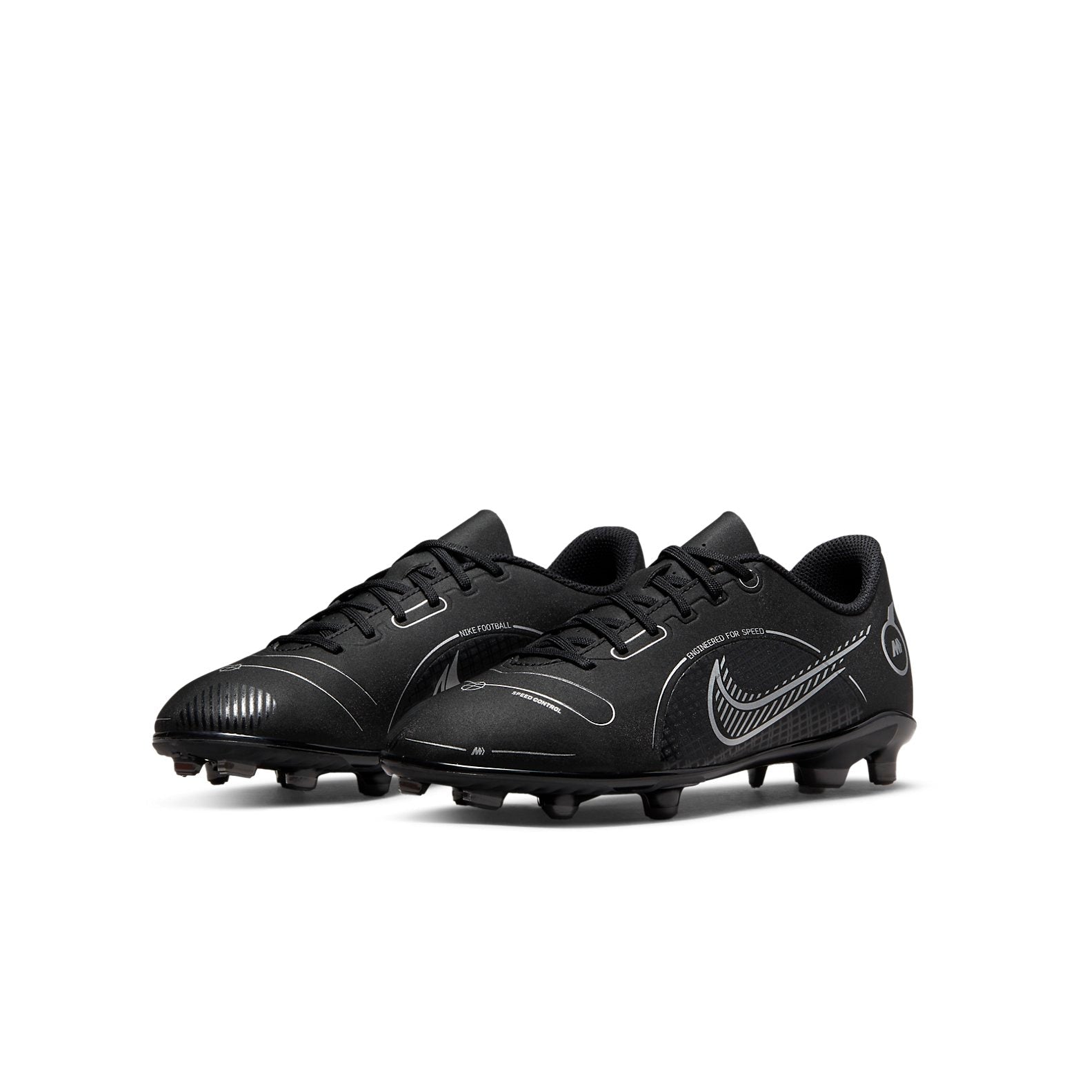 (GS) Nike Jr. Mercurial Vapor 14 Club MG 'Black White' DJ2895-007