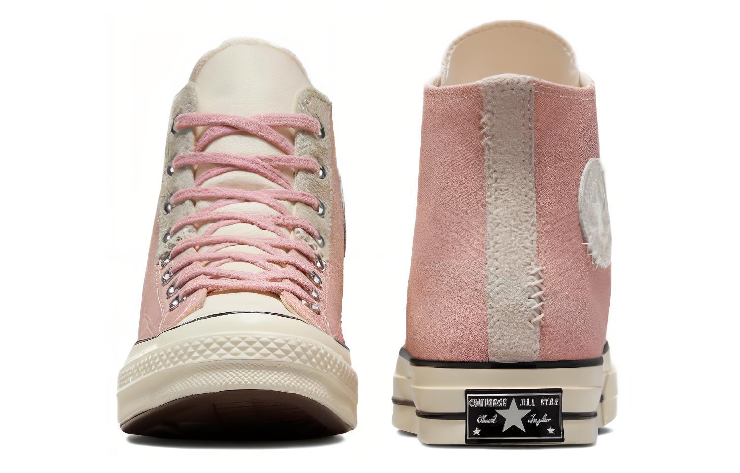 Converse Chuck 70s High Top Mix Materials Shoes 'Static Pink' A06538C