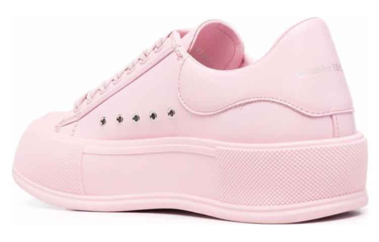 (WMNS) Alexander McQueen Deck Skate Plimsoll Shoes 'Pink' 697121WHVJT5816