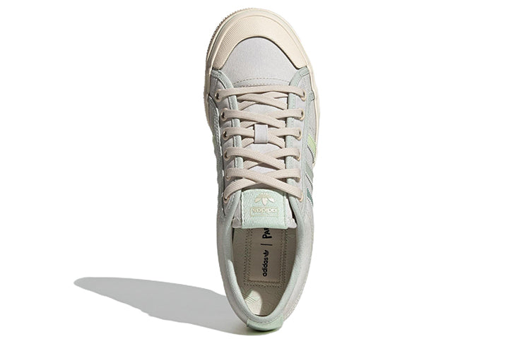 (WMNS) adidas Nizza Platform 'Cream White Green' GX4605