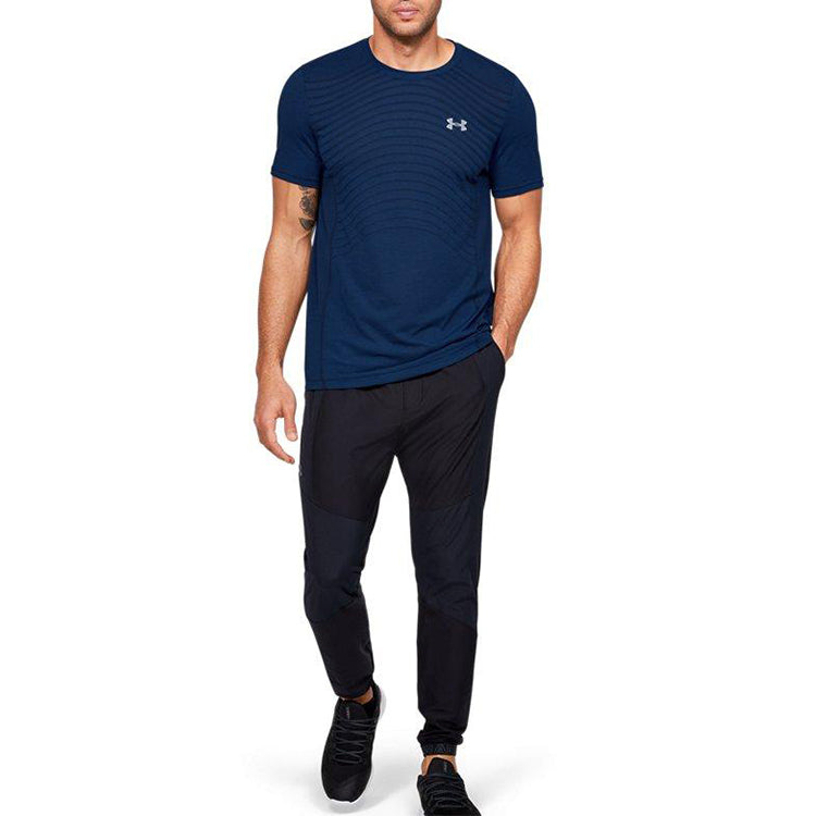 Men's Under Armour Seamless Wave Short Sleeve Blue 1351450-449