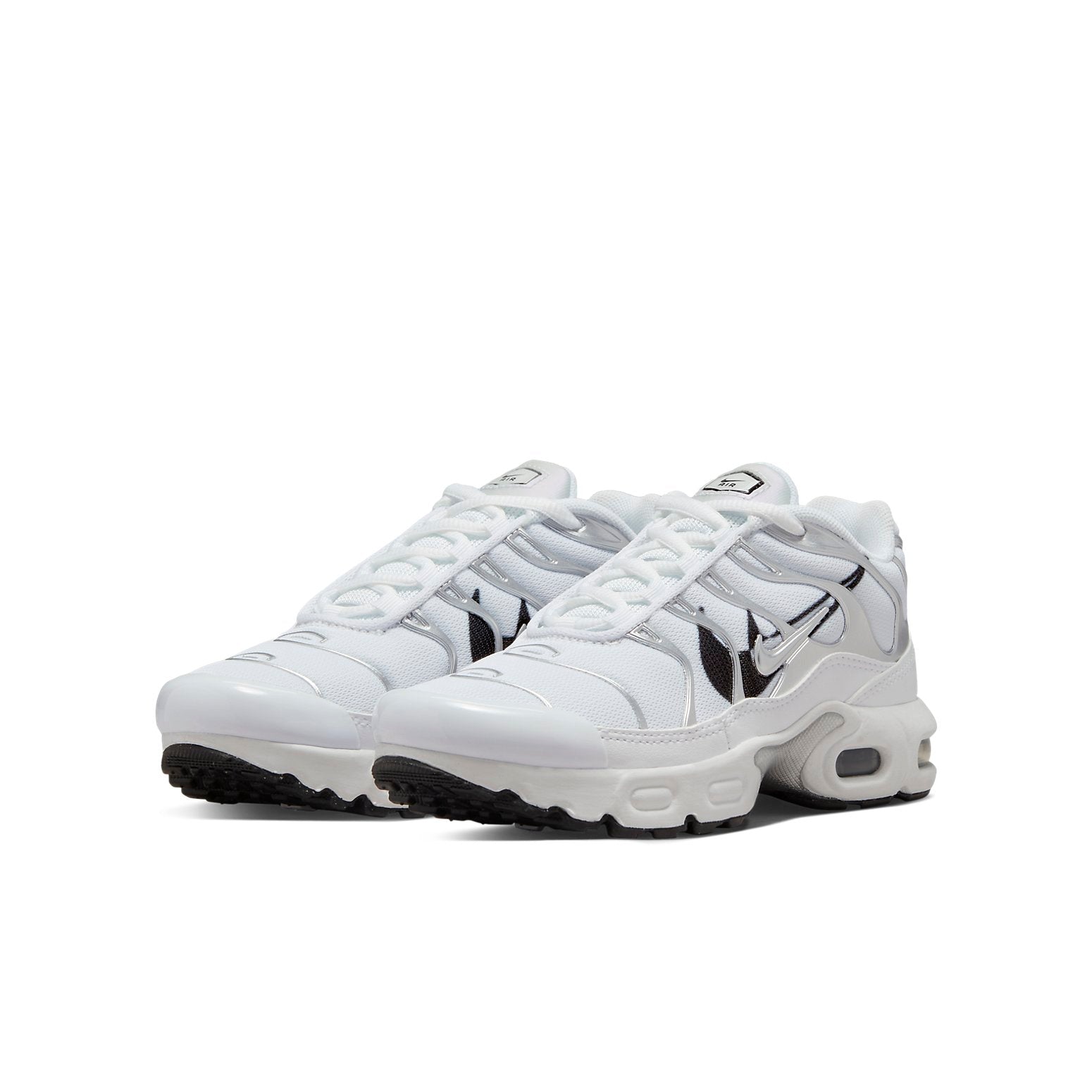 (GS) Nike Air Max Plus Silver Swoosh 'Black White' DV7151-100