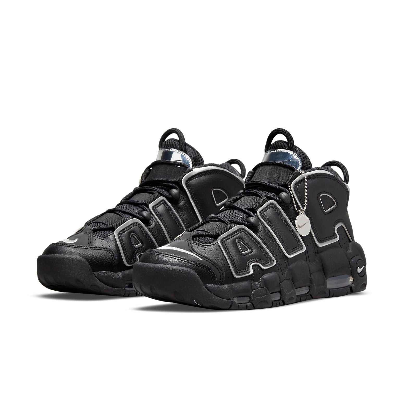 (WMNS) Nike Air More Uptempo 'Black Metallic Silver' DQ0839-001