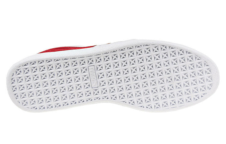 PUMA Basket Classic Badge Casual Shoes White/Red 362550-05
