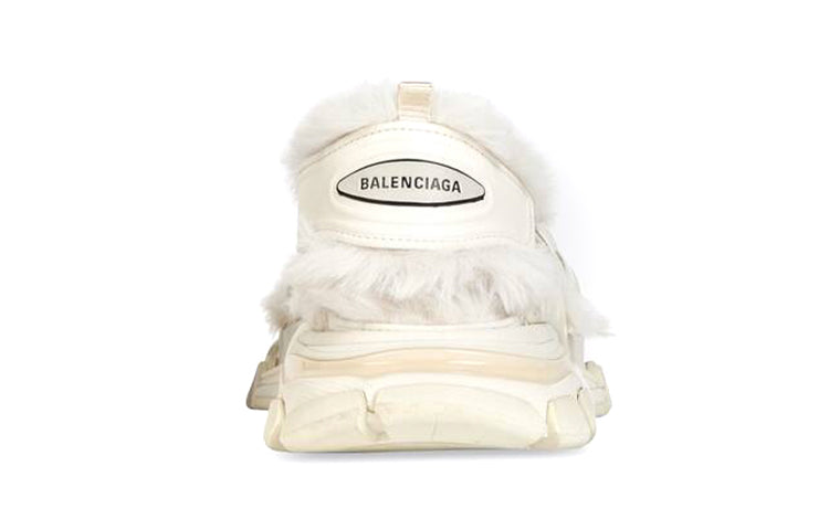 (WMNS) Balenciaga Track Sandals 'Fake Fur White' 668560W3CQ39700
