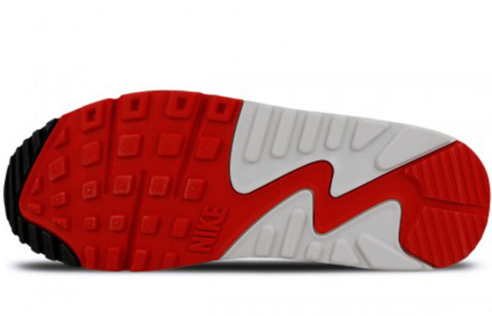 (WMNS) Nike Air Max 90/1 'White University Red' AQ1273-100