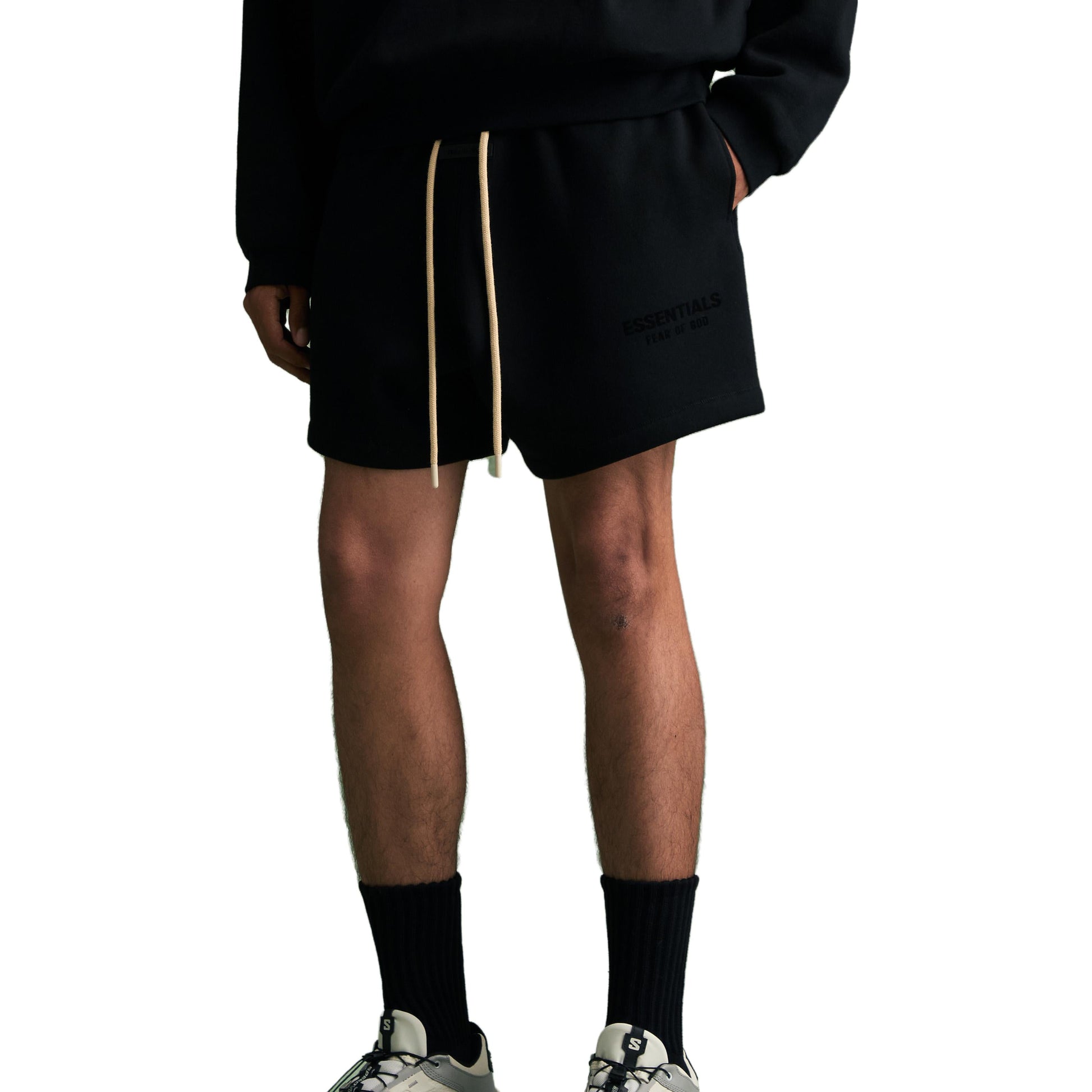 Fear of God Essentials FW23 Sweatshort 'Jet Black' 160BT232000F
