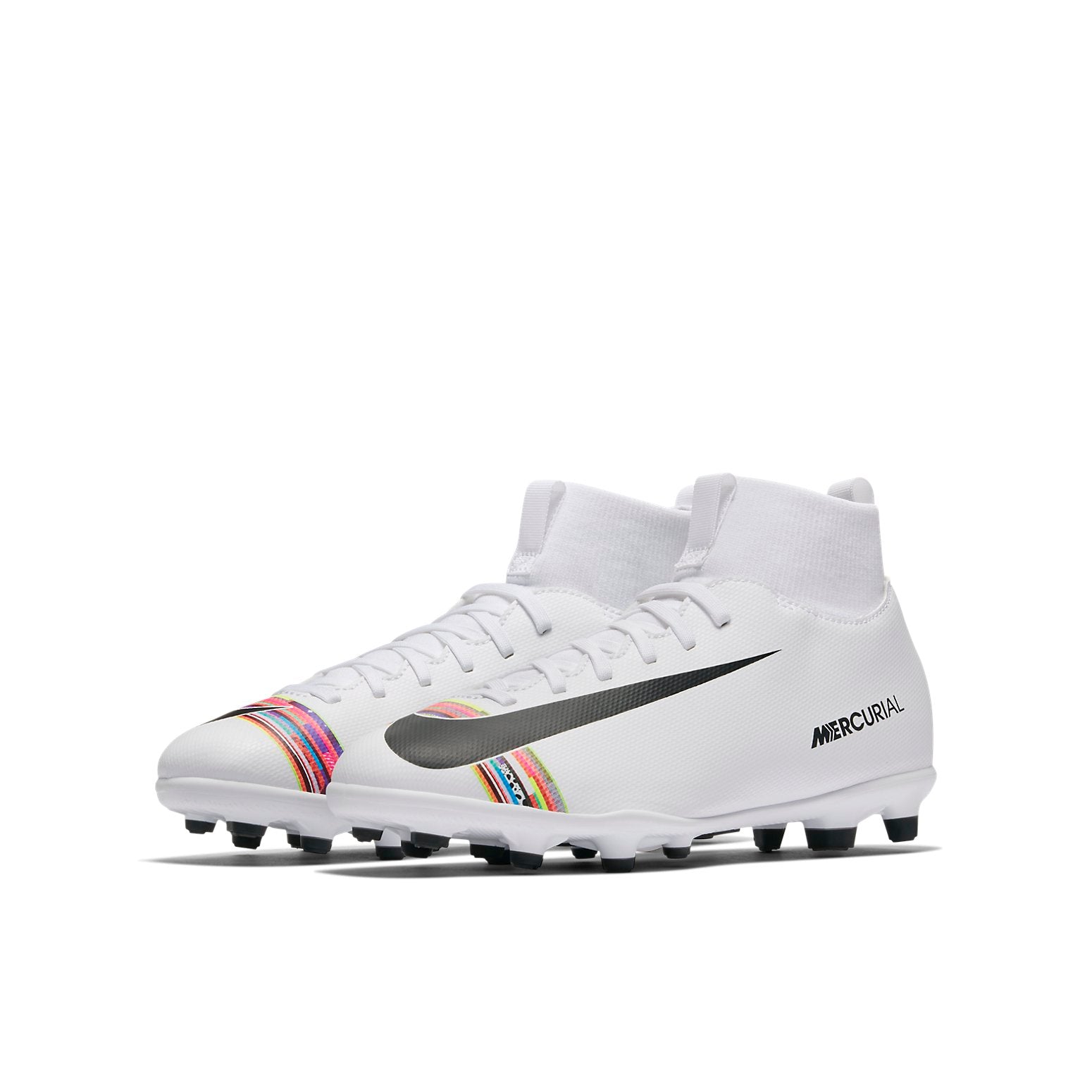 (GS) Nike Mercurial Superfly 6 Club CR7 MG 'White Black' AJ3115-109