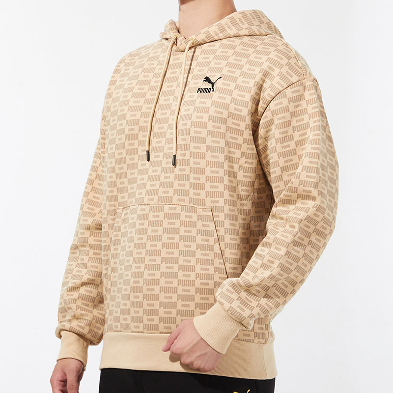 PUMA Luxe Aop Full Print Logo Knit Khaki 534409-20
