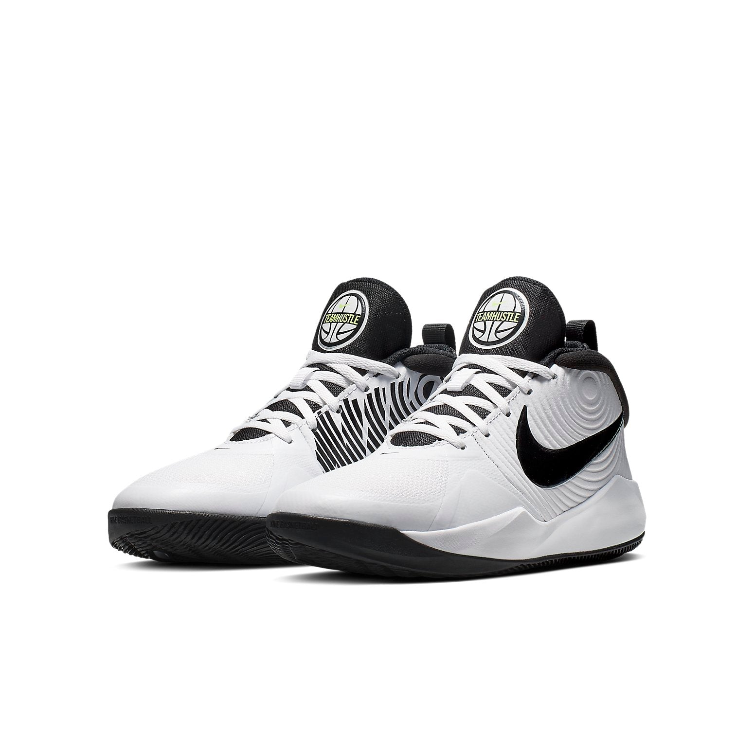 (GS) Nike Team Hustle D9 'White Black' AQ4224-100