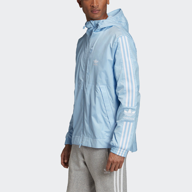 adidas originals Lock Up Wb hooded track Jacket Pink Blue FM3818
