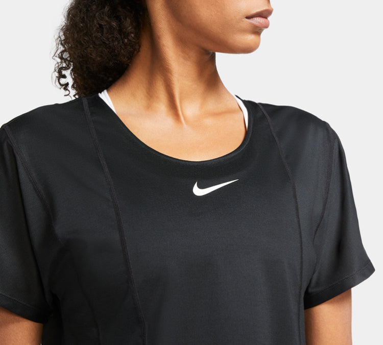 (WMNS) Nike ICON CLASH CITY SLEEK Sports Running Tops Short Sleeve Black CU3033-010