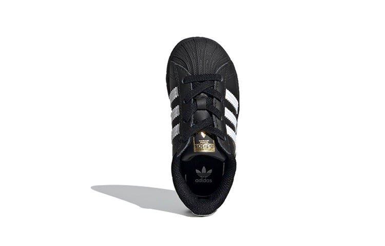 (TD) adidas Superstar Infant 'Core Black' EF5396