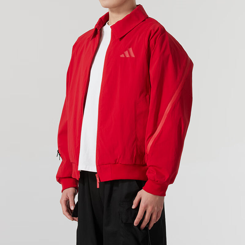 adidas CNY Woven Jacket Asia Sizing 'Red' JZ4193