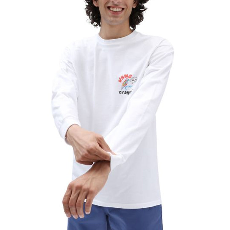 Vans x Crayola Mail Doodle T-Shirt 'White' VN0A7SOEYTZ